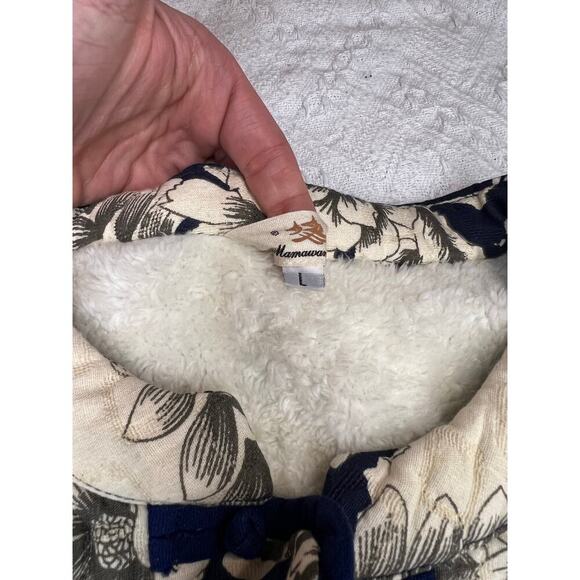 Chinese Style Trench Coat, Blue and White, size Large, NWOT Elegant ethnic - Picture 11 of 13